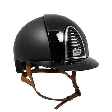 KEP Italia Cromo 2.0 Textile Black Double Polish With Cognac Straps