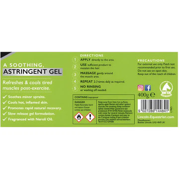 WITCH HAZEL & ARNICA GEL- 400G-LINCOLN UK