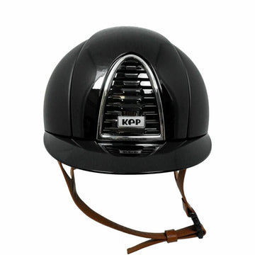 KEP Italia Cromo 2.0 Textile Black Double Polish With Cognac Straps