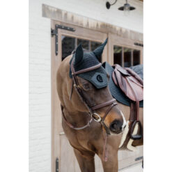 Dyon D Collection Plaited Flash Noseband Bridle