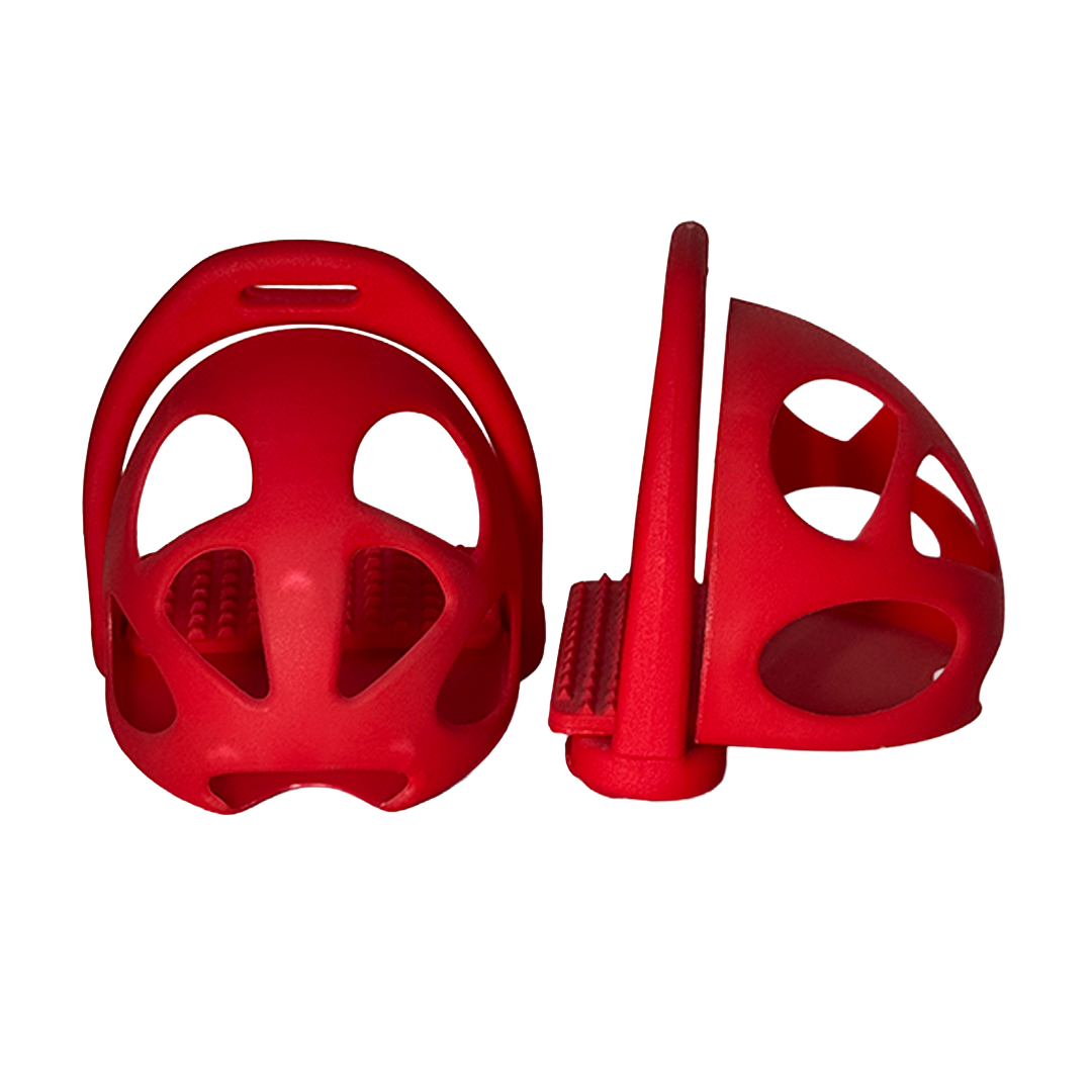 Composite Plastic Stirrups (Red)