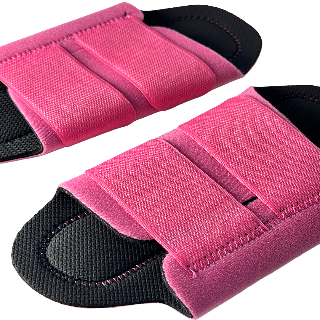 Pink Neoprene Brushing Boots (Pair)